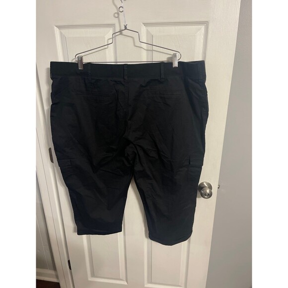 Lee Austin Knit Relaxed Cargo Capri Black Size 26W New With Tags - Picture 5 of 9